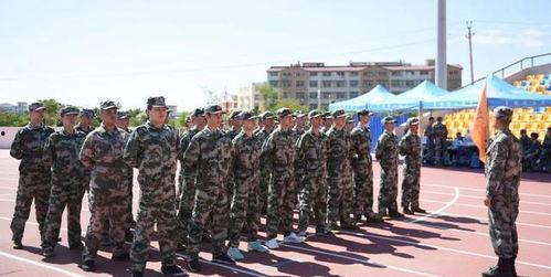 大学军训图片,青春汗水铸就国防梦