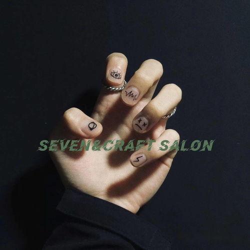 男士美甲款式图片潮,指尖艺术，展现个性风采